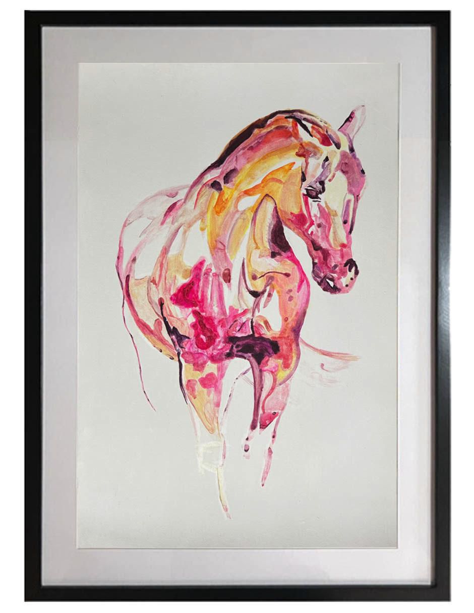 Pintura Dulce Coral técnica acrílico
