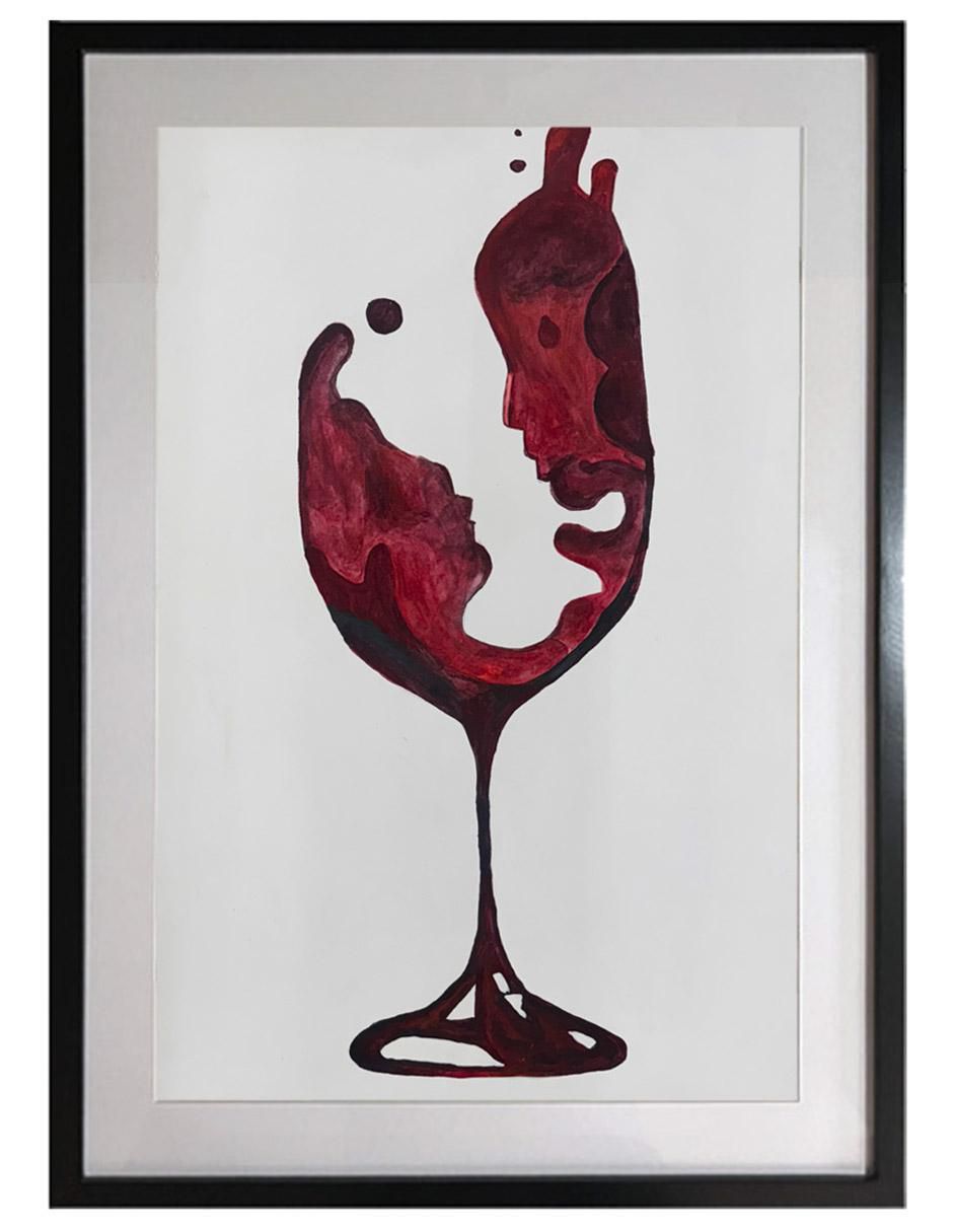 Pintura Good Wine II técnica acrílico Pintura Good Wine II técnica acrílico