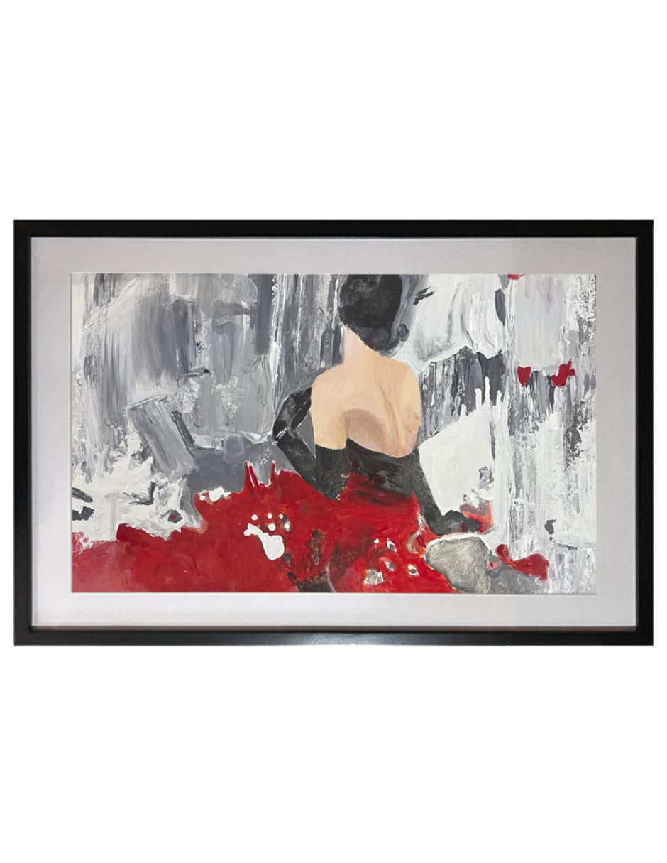 Pintura Belle técnica acrílico Dance