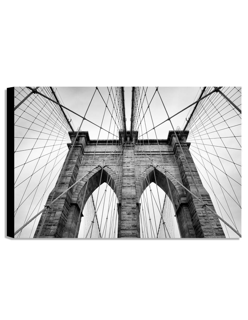 Litografía Brooklyn Bridge NY técnica acrílico
