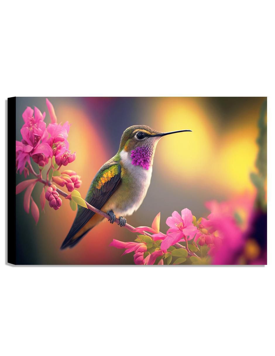 Litografía Colibri técnica acrílico
