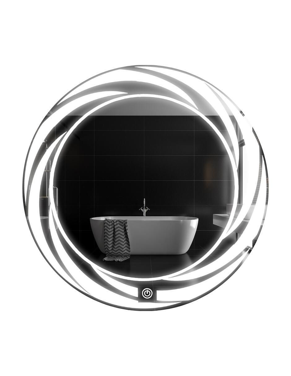 Espejo redondo para baño con luz led Glanz Tornado Espejo redondo para baño con luz led Glanz Tornado