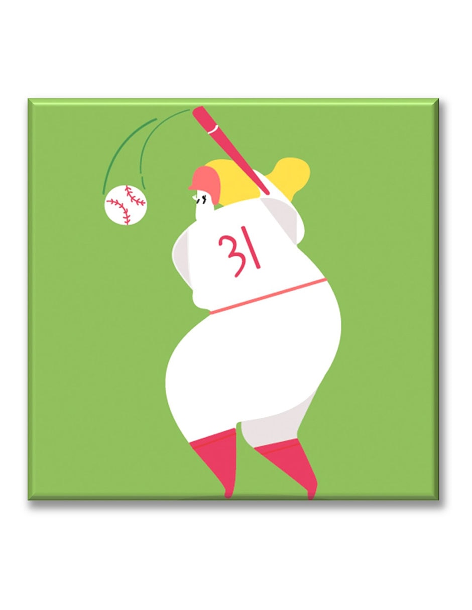 Cuadro decorativo Jugadora de béisbol