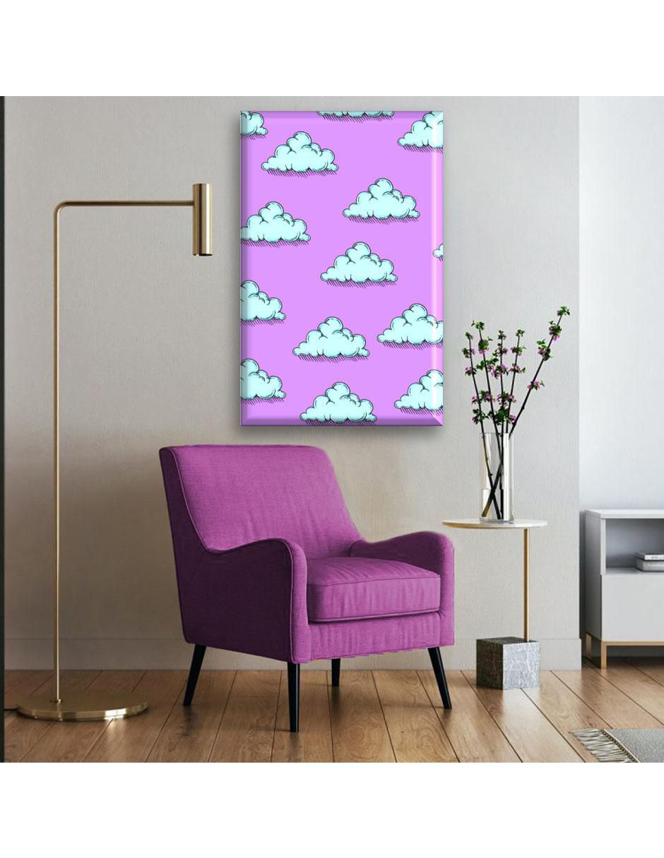 Cuadro decorativo nubes pattern 2