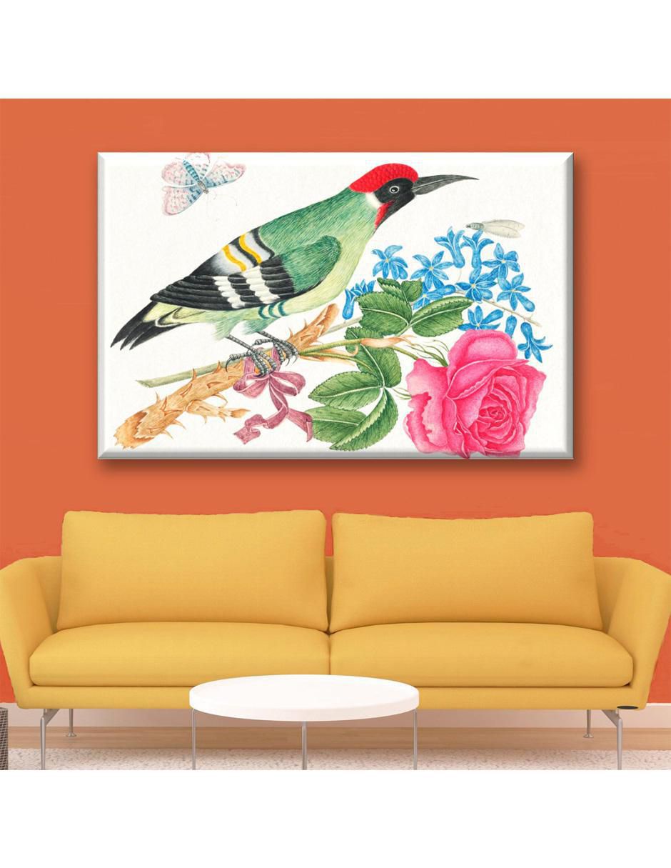 Cuadro decorativo Acuarela pájaro ilustración 2