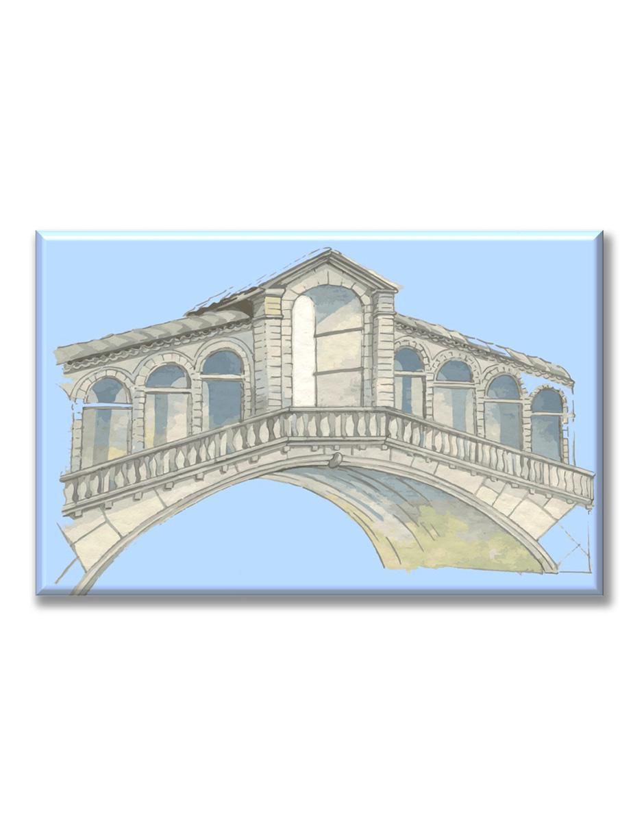 Cuadro decorativo Puente acuarela