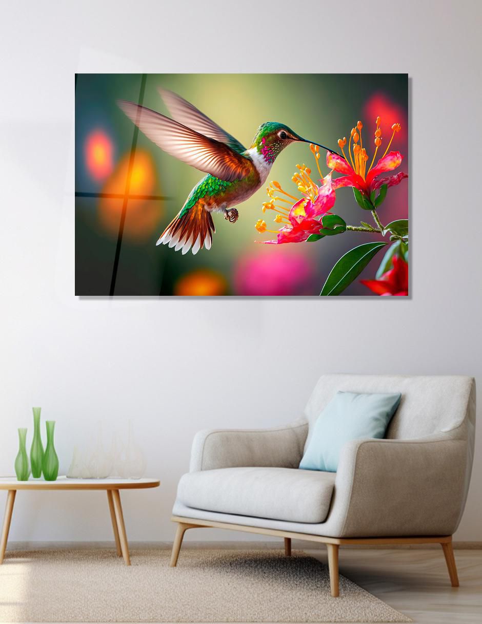 Litografía Colibrí técnica acrílico 2