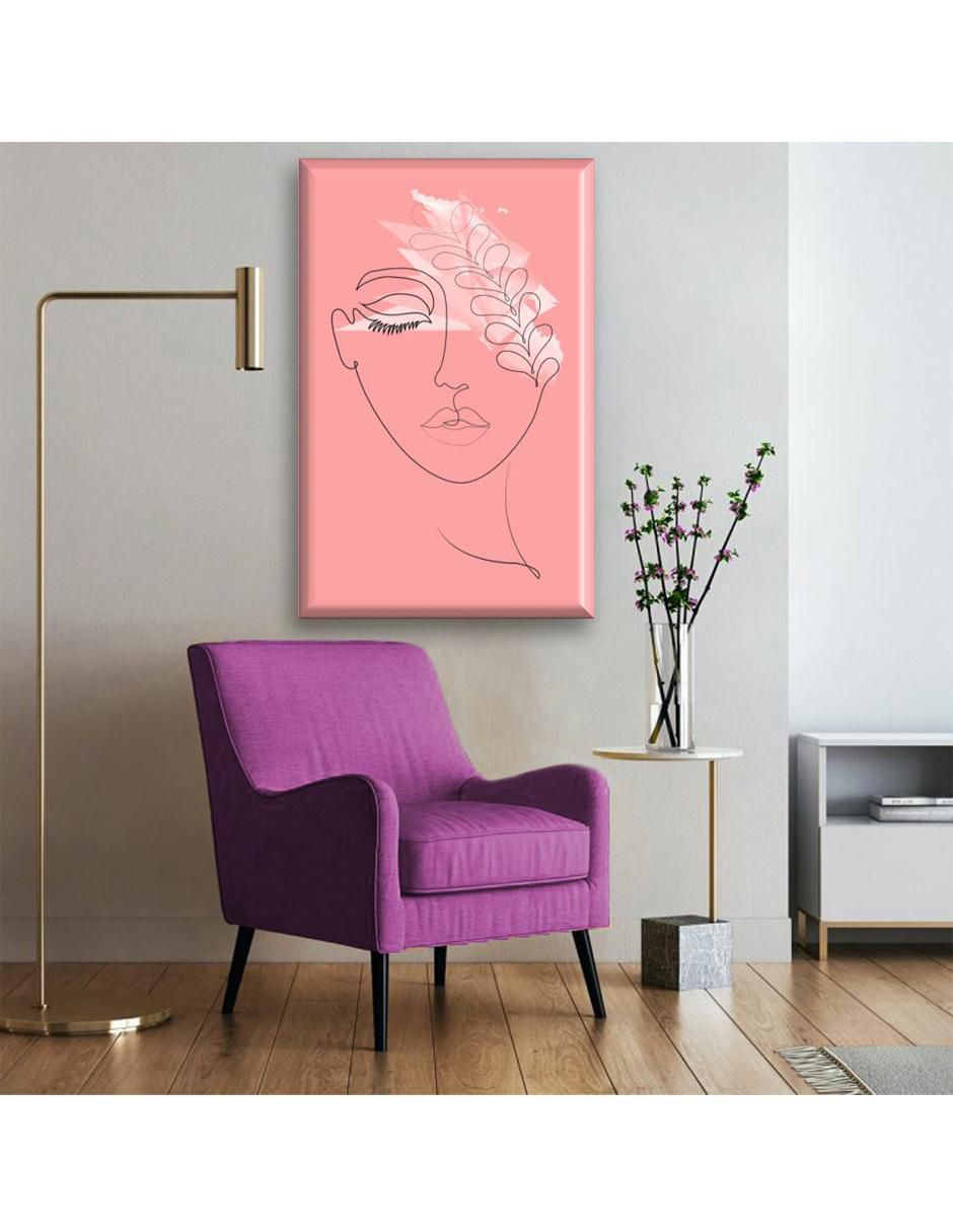 Cuadro decorativo Mujer con flores 2