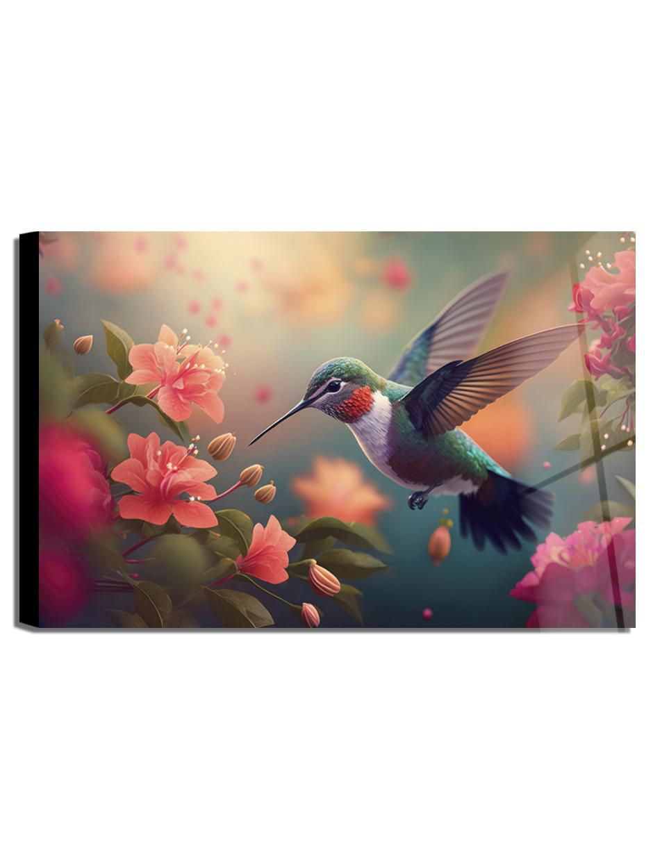 Litografía Colibrí técnica acrílico