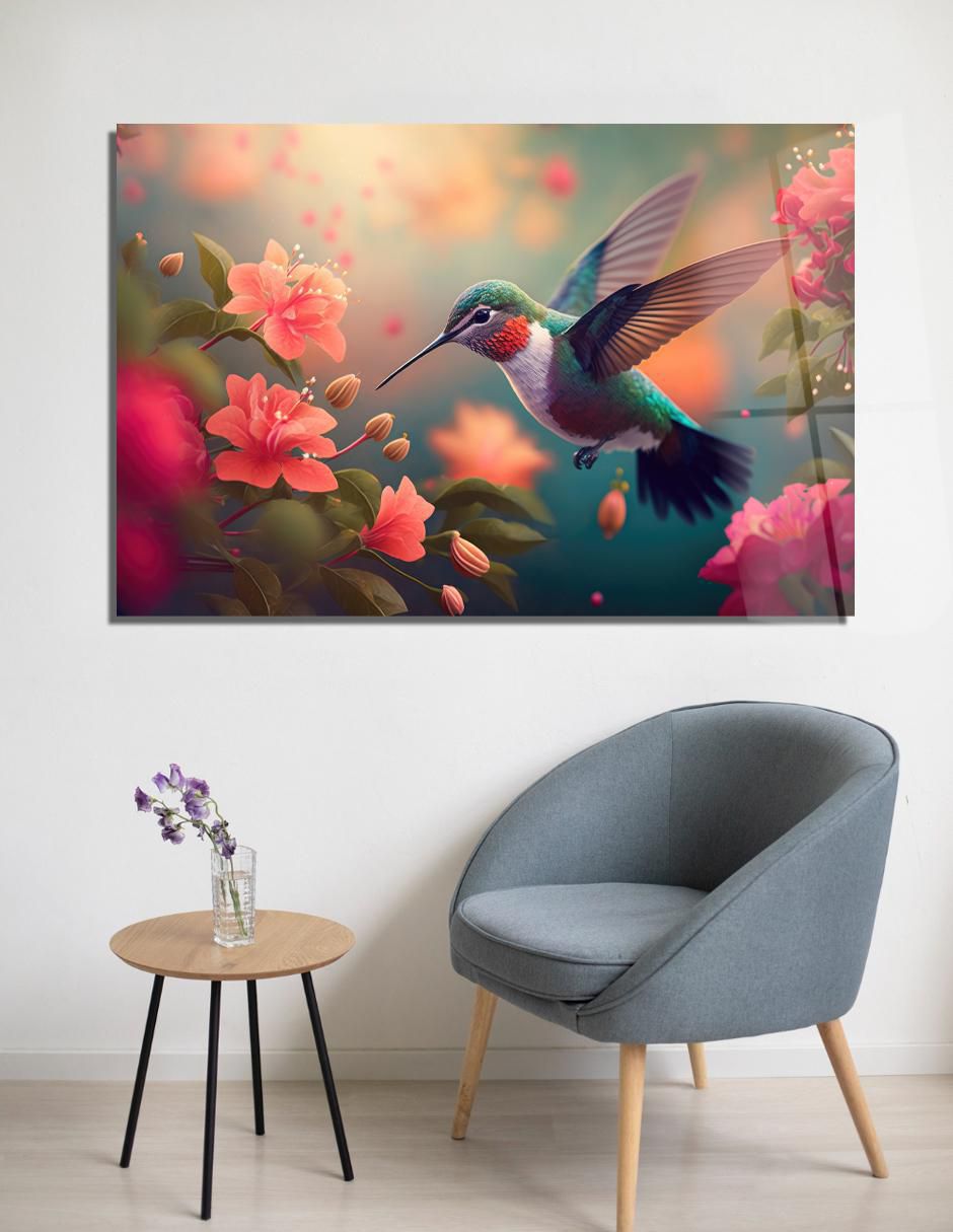 Litografía Colibrí técnica acrílico 2