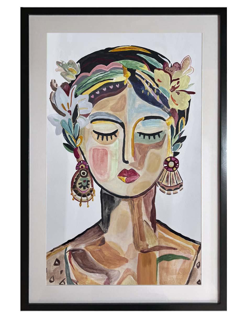 Pintura Roberta técnica acrílico MilleniArt