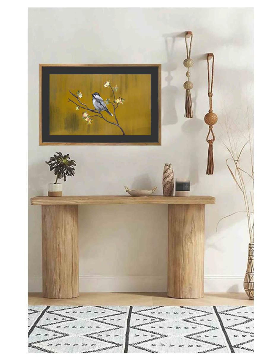 Pintura Lucia técnica acrílico Pájaro 2