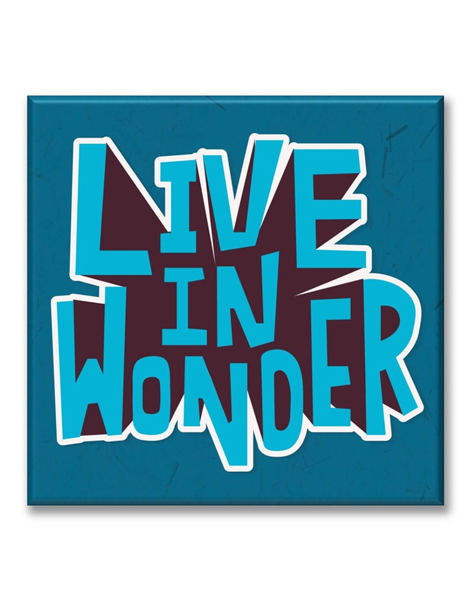Cuadro decorativo Frase live in wonder Cuadro decorativo Frase live in wonder