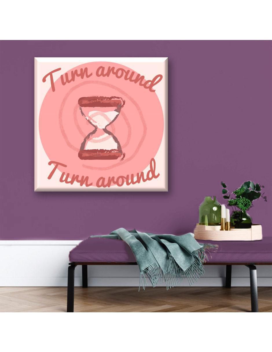 Cuadro decorativo Espiral rosa 2