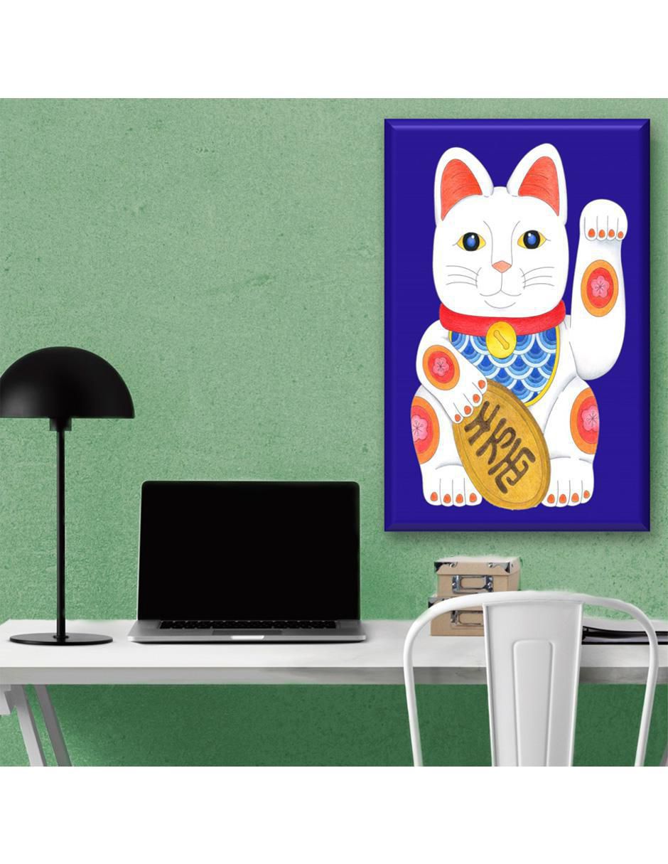 Cuadro decorativo Gato de la suerte 2
