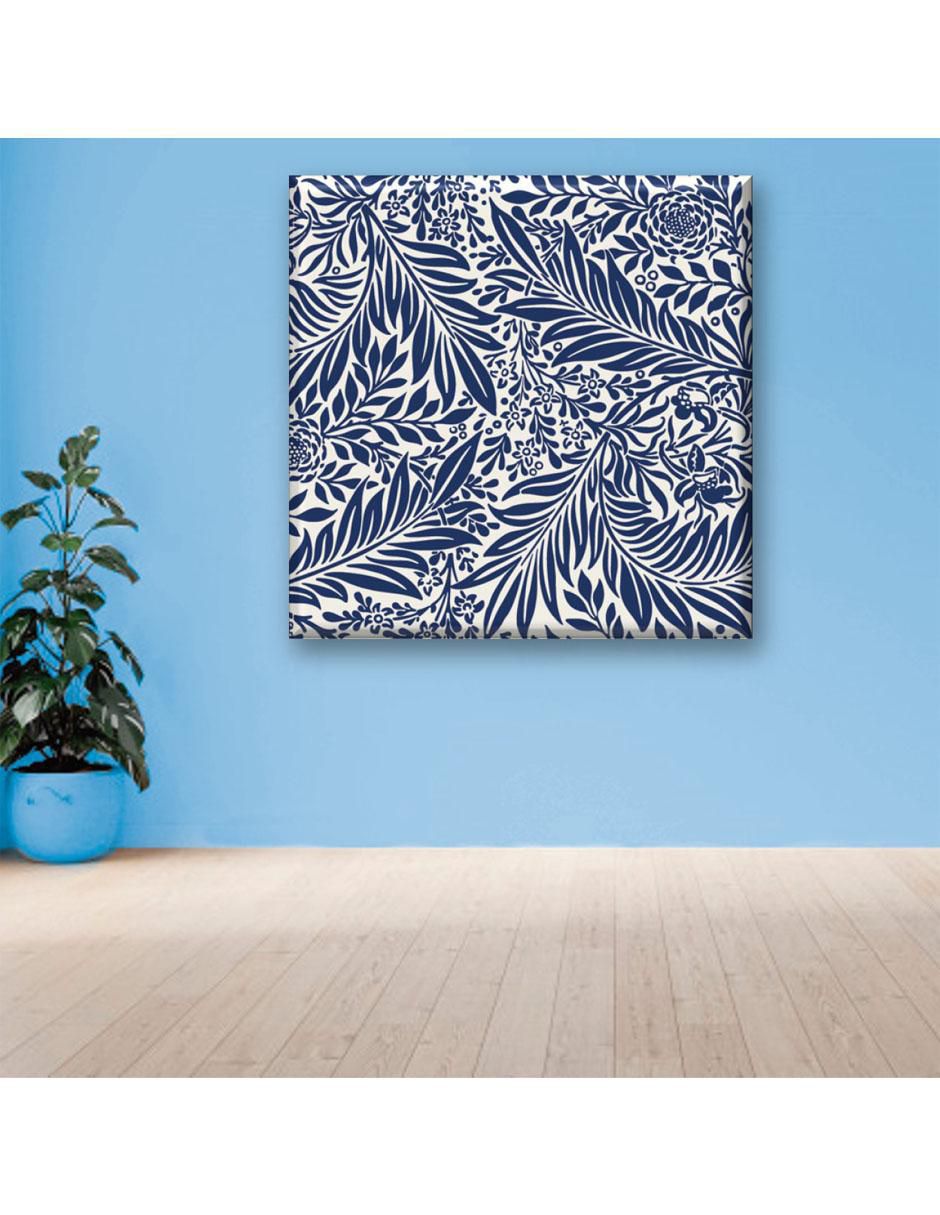 Cuadro decorativo Hojas azules 2