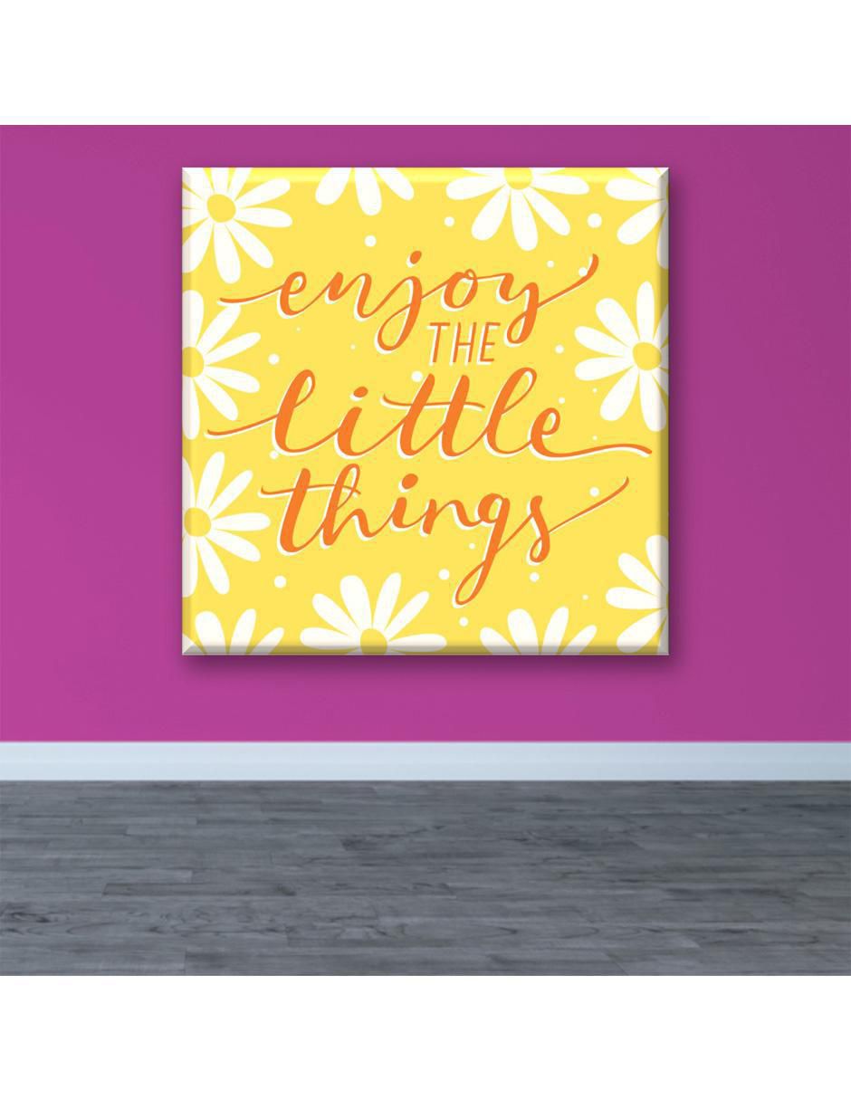 Cuadro decorativo Frase con margaritas 2