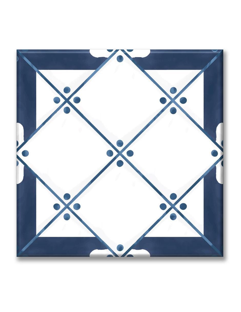 Cuadro decorativo Rombo azul y blanco Cuadro decorativo Rombo azul y blanco