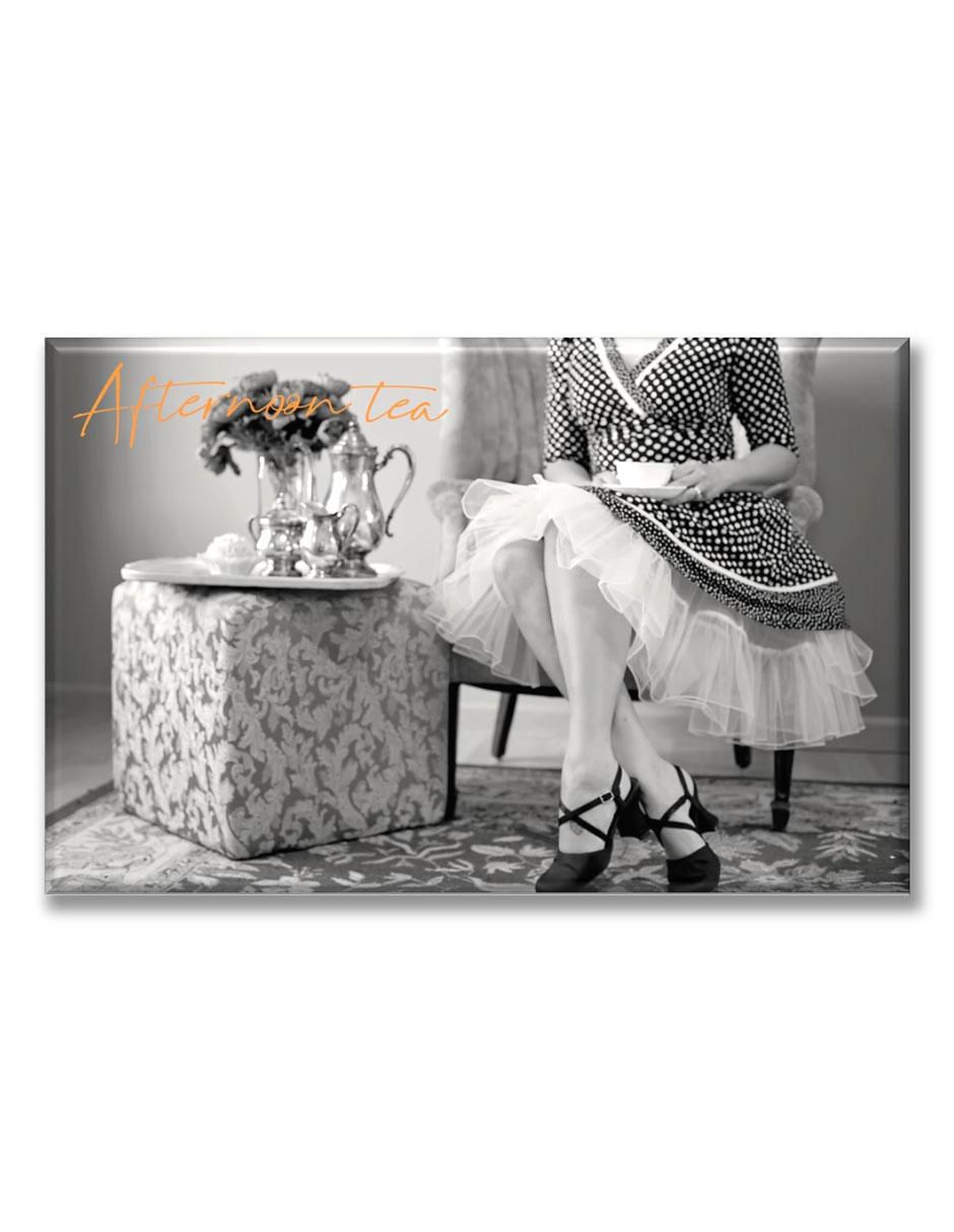 Cuadro decorativo Té blanco y negro