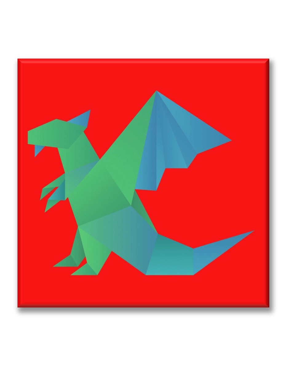 Cuadro decorativo Dragón origami Cuadro decorativo Dragón origami