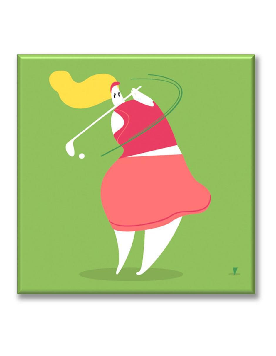 Cuadro decorativo Jugadora de golf Cuadro decorativo Jugadora de golf