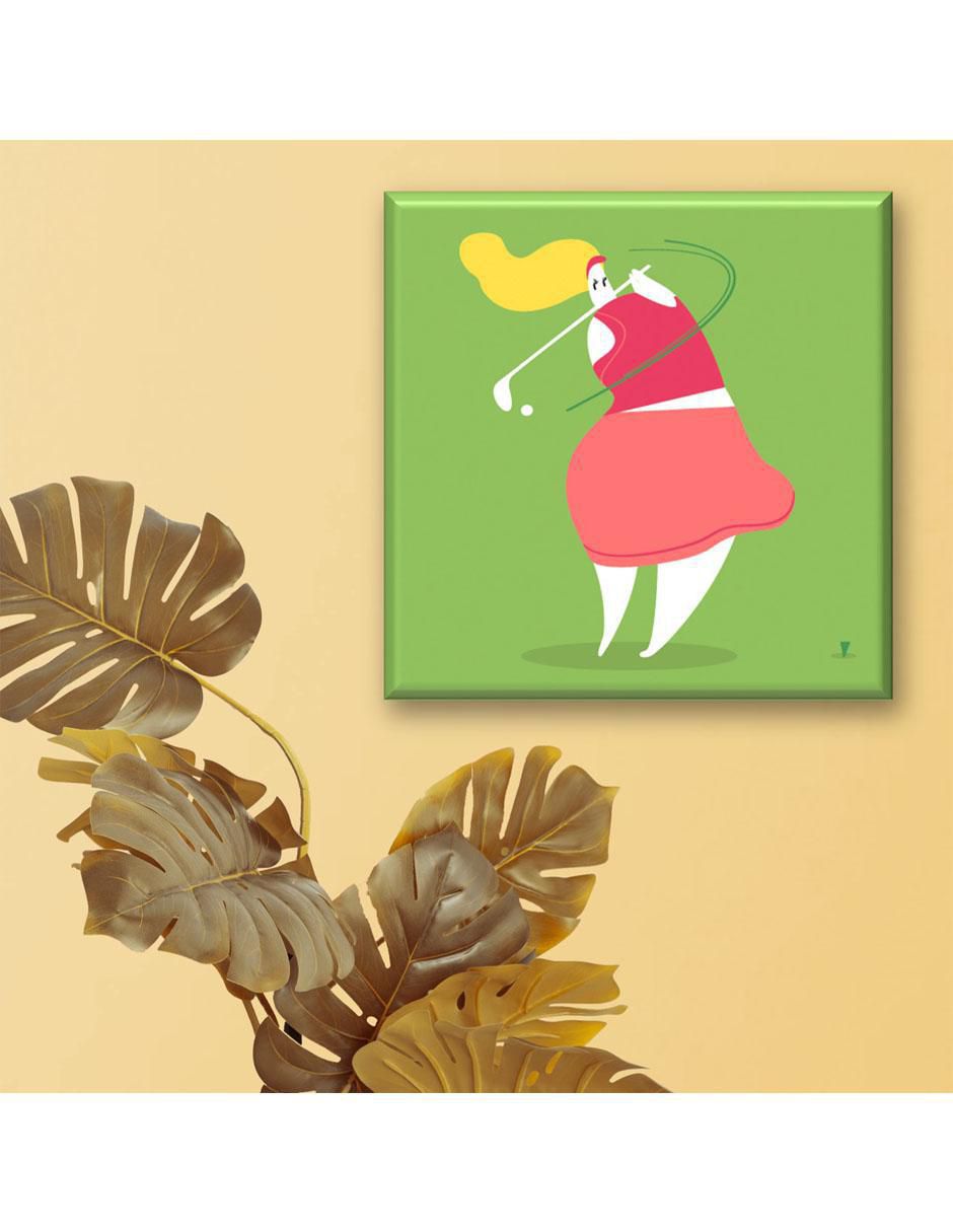 Cuadro decorativo Jugadora de golf 2