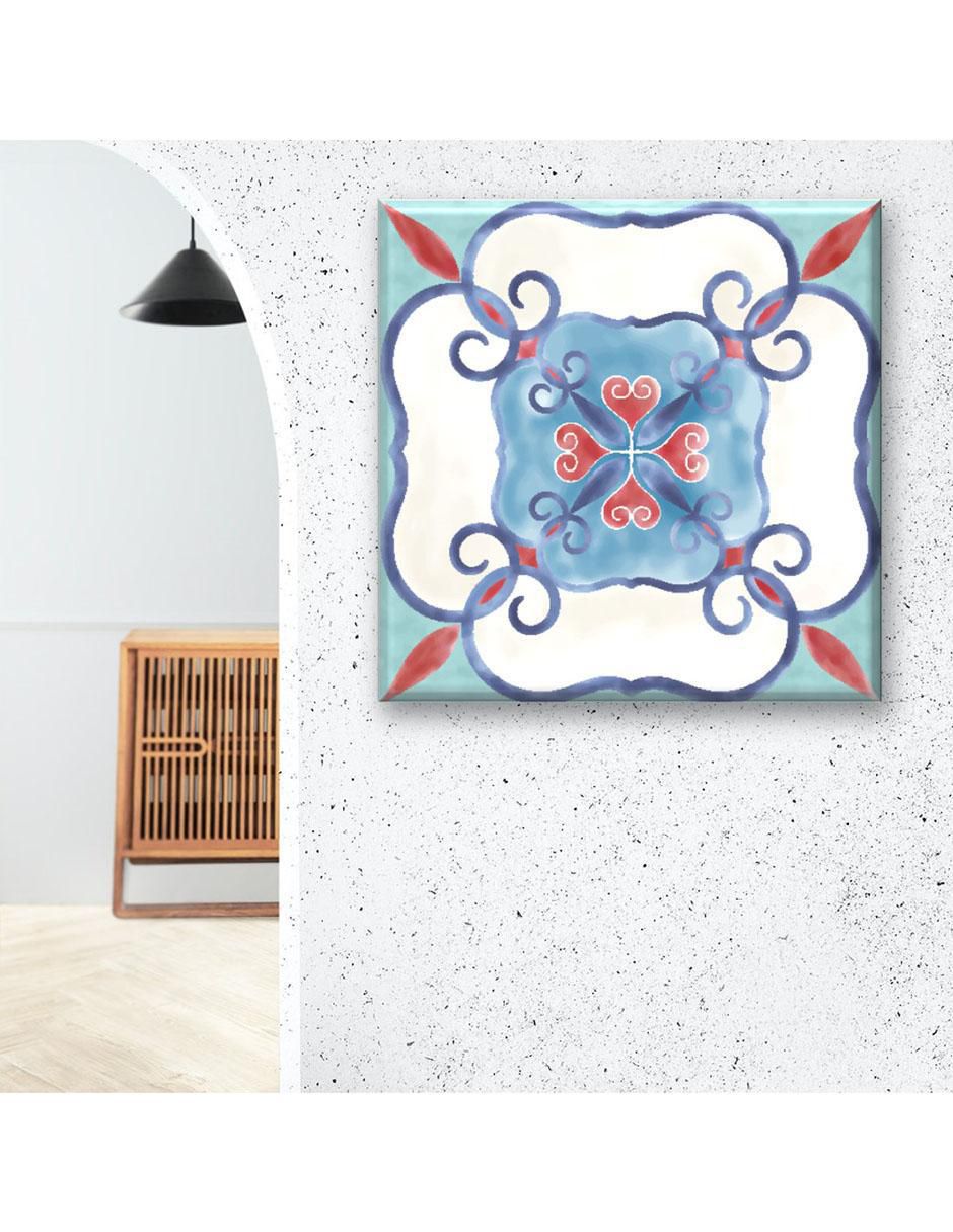 Cuadro decorativo Mosaico acuarela 2