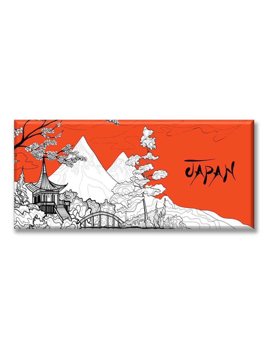Cuadro decorativo Japón postal panorámica