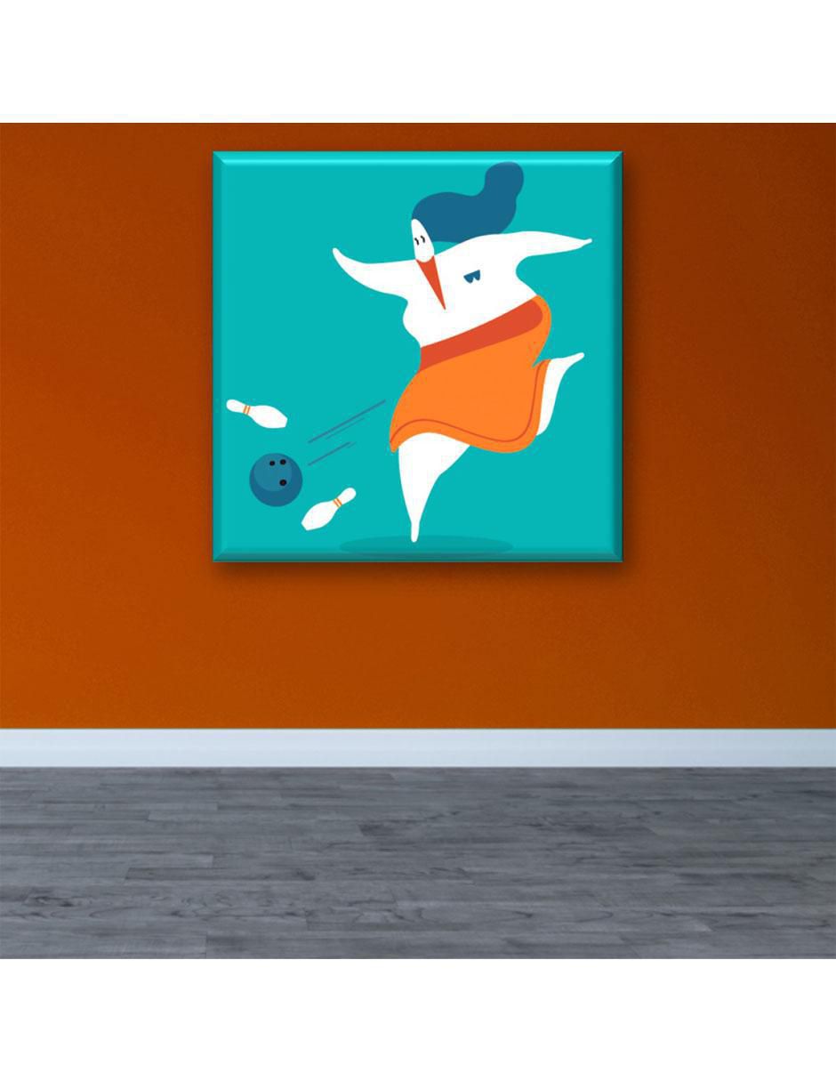 Cuadro decorativo Jugadora de boliche 3