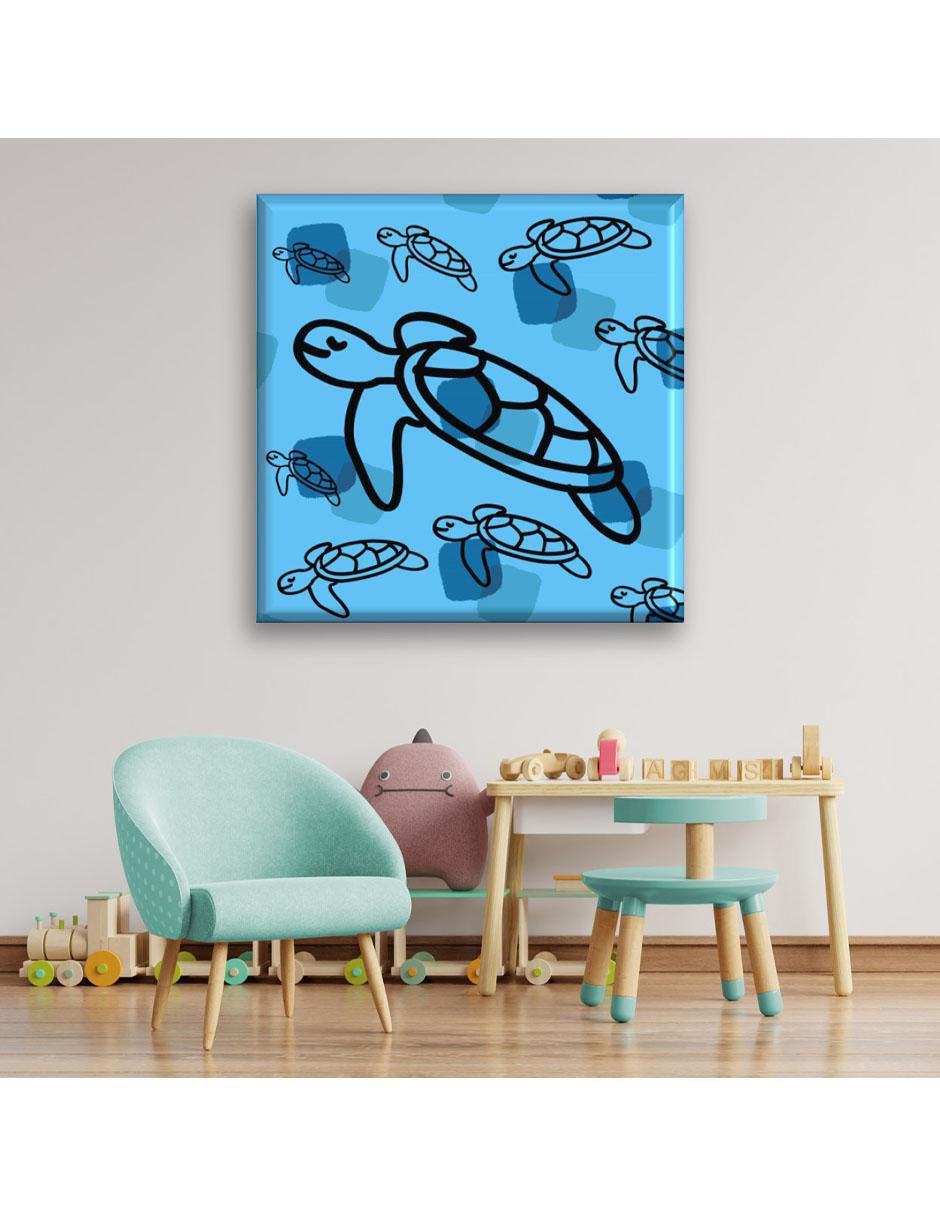 Cuadro decorativo Tortugas nadando 2