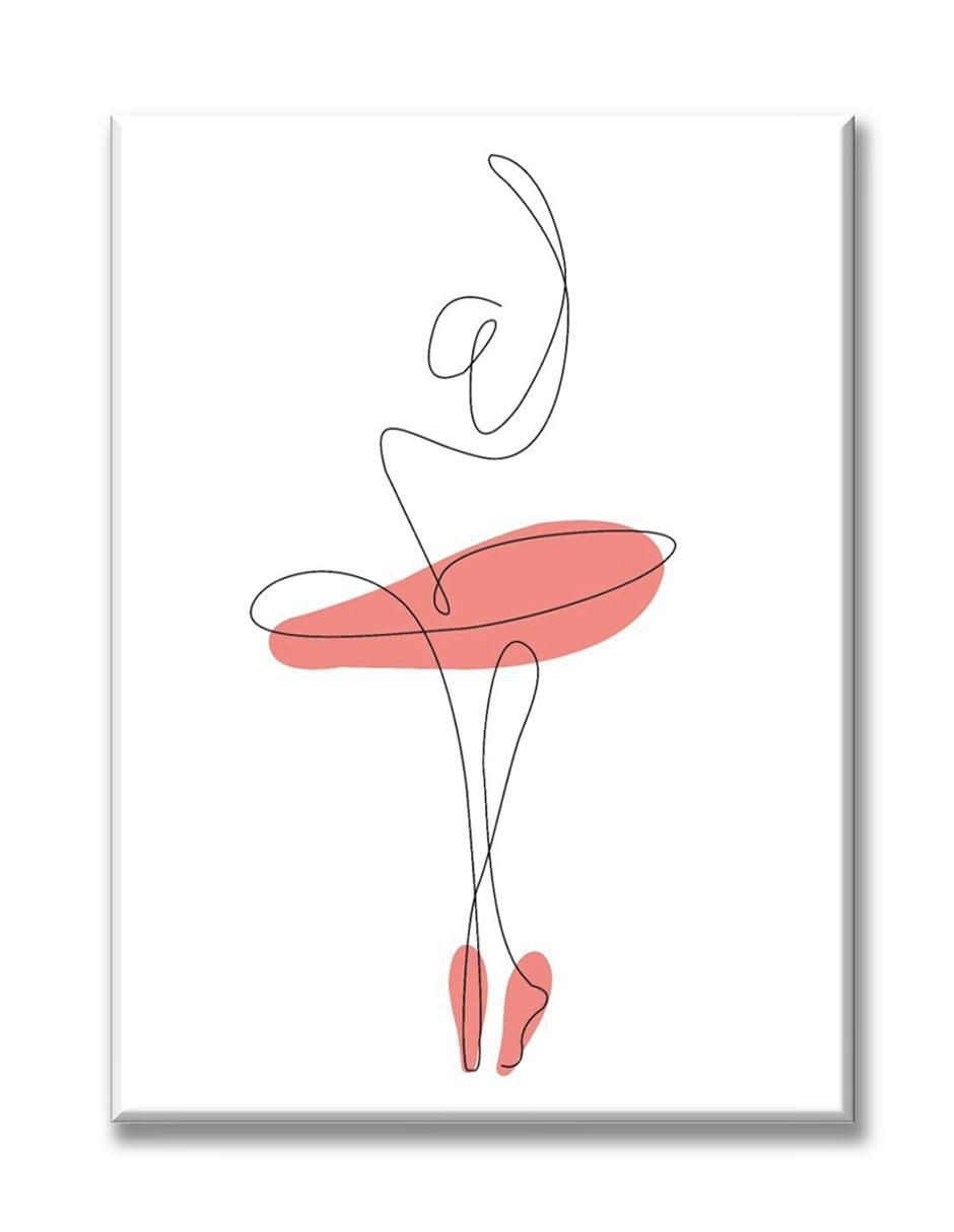 Cuadro decorativo Bailarina linea