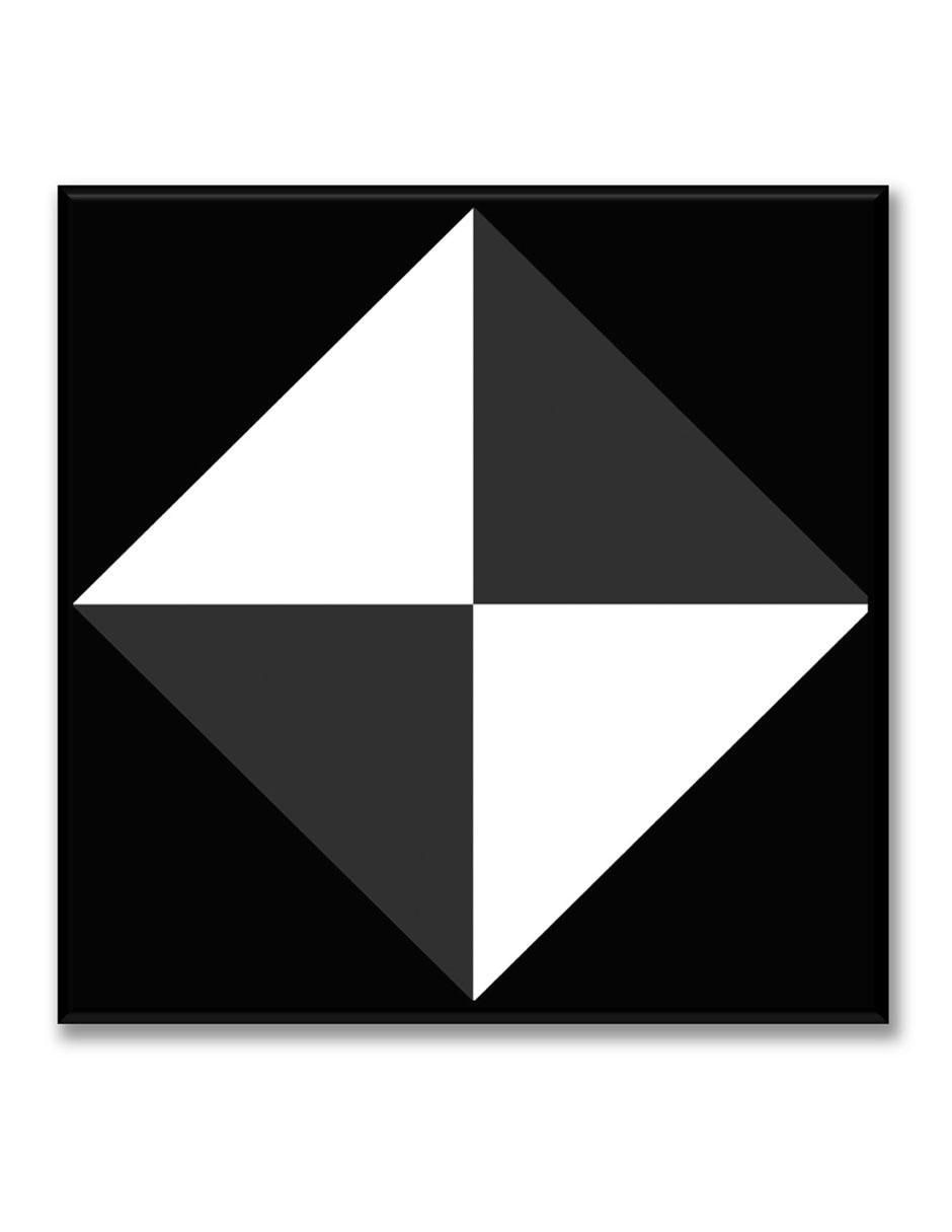 Cuadro decorativo Rombo blanco y negro Cuadro decorativo Rombo blanco y negro