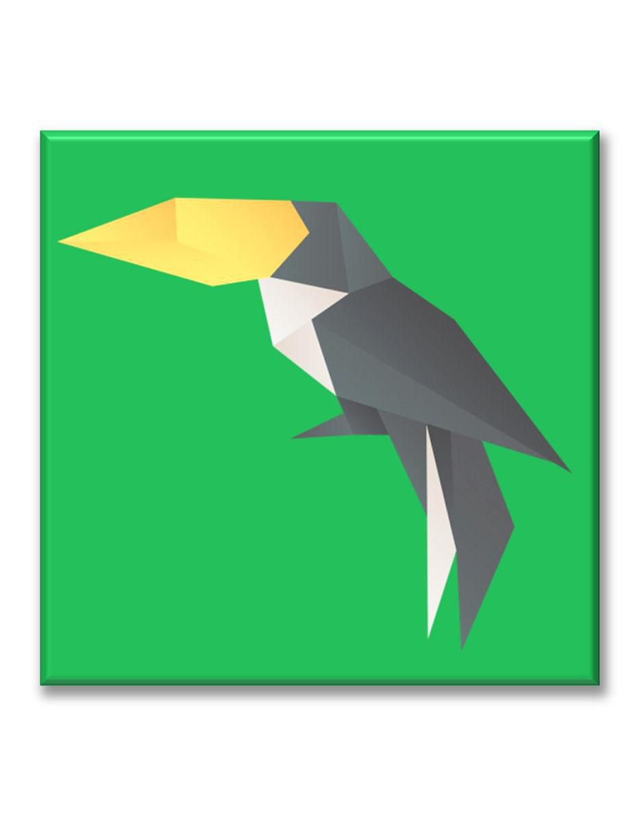 Cuadro decorativo Tucan origami