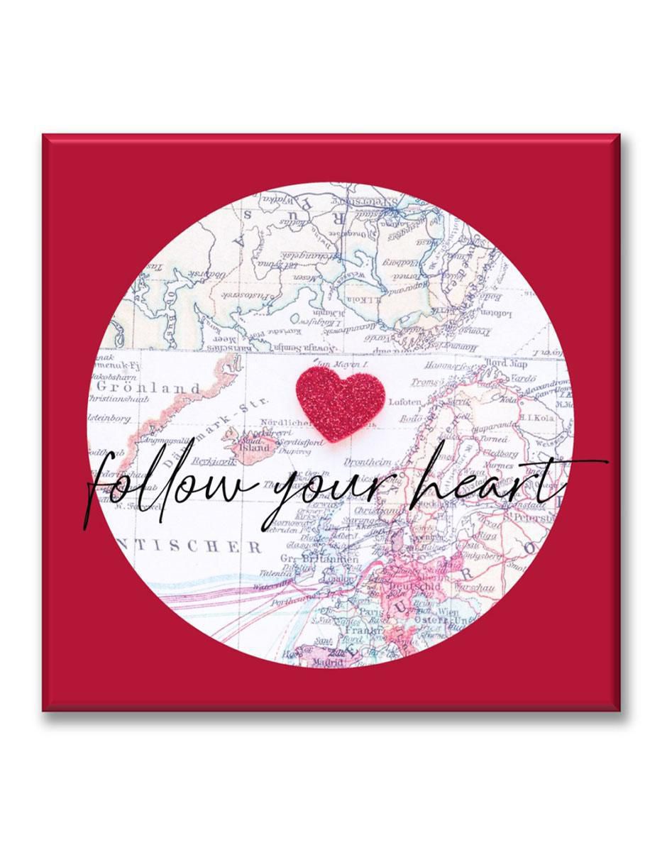 Cuadro decorativo Mapa corazón