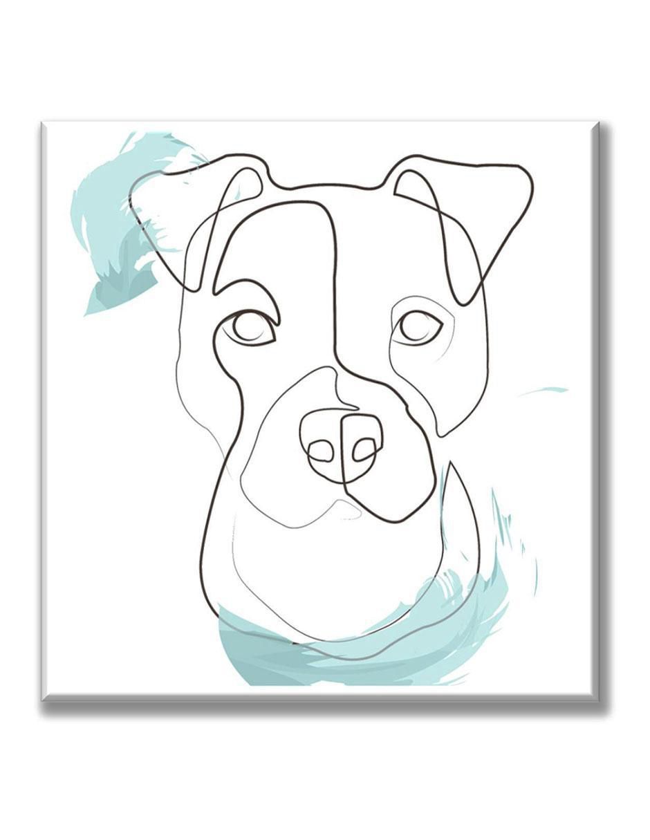 Cuadro decorativo Línea pitbull