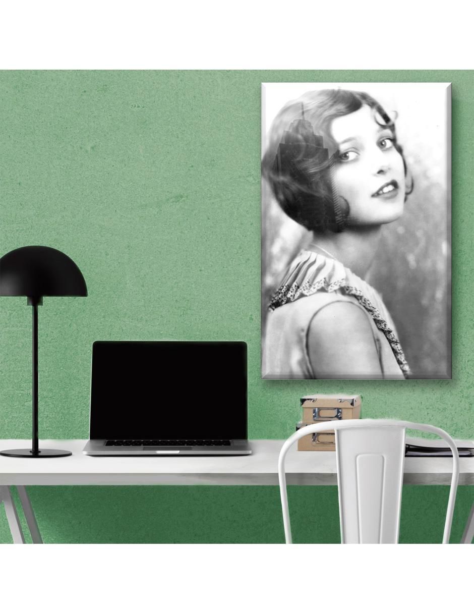 Cuadro decorativo Collage edificio mujer 3