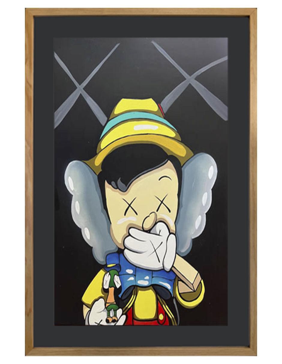 Pintura PinocchioWs técnica acrílico