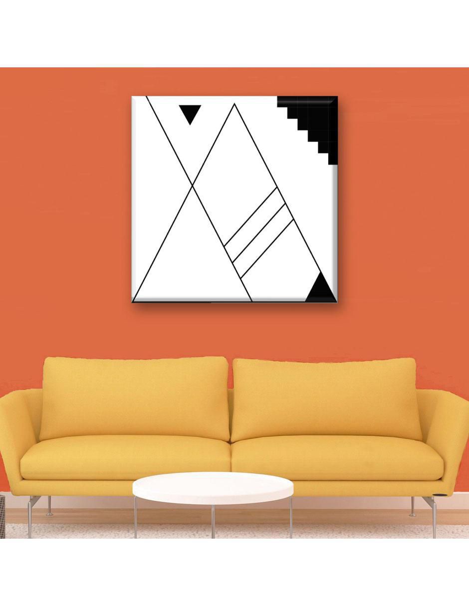 Cuadro decorativo Trazos de triángulo 2
