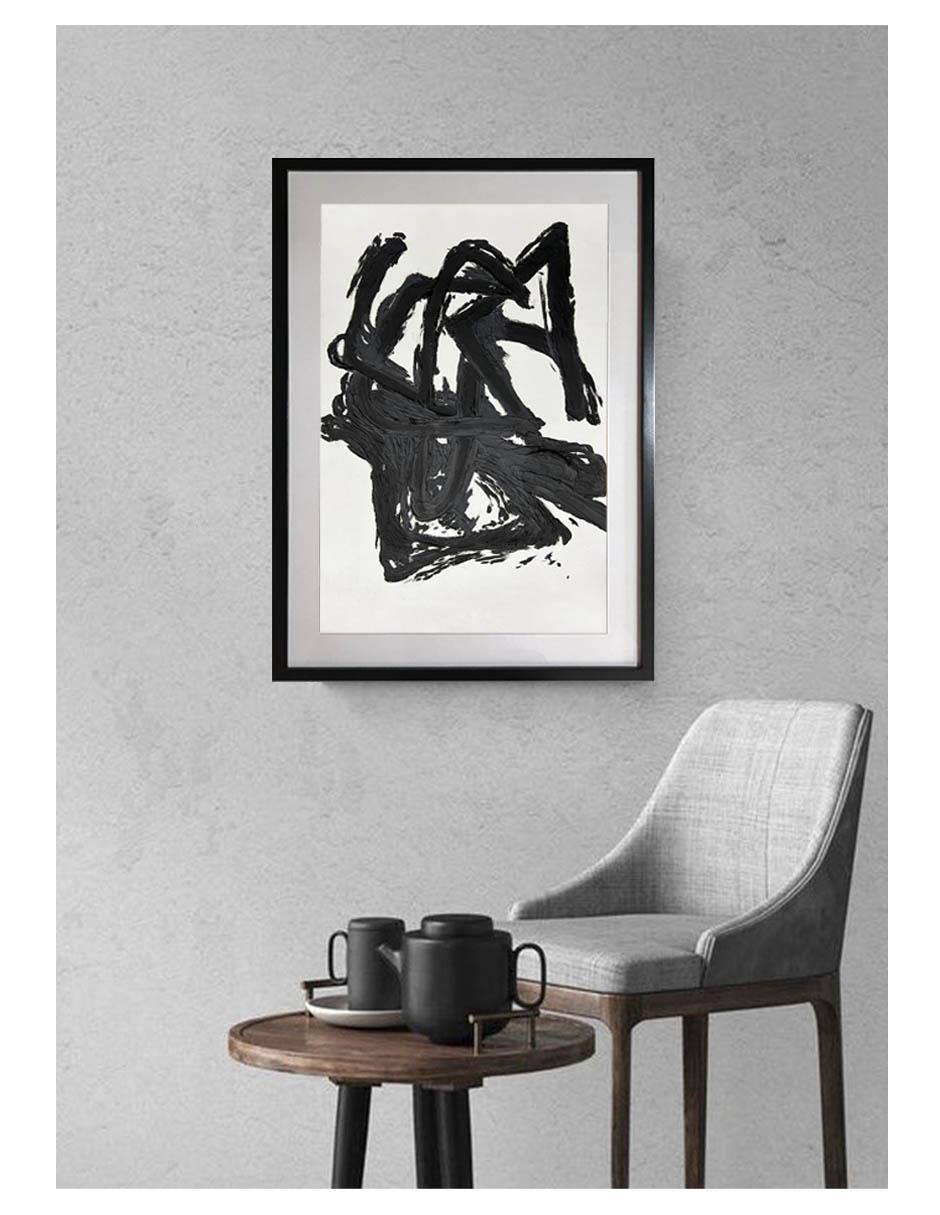 Pintura Black & White técnica acrílico 4