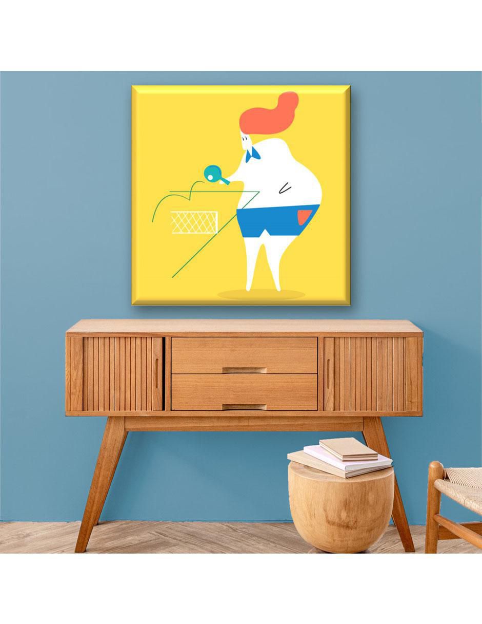 Cuadro decorativo Jugadora de ping pong 2