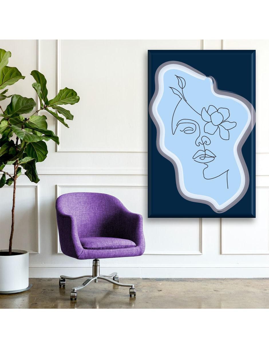 Cuadro decorativo Silueta de rostro 2