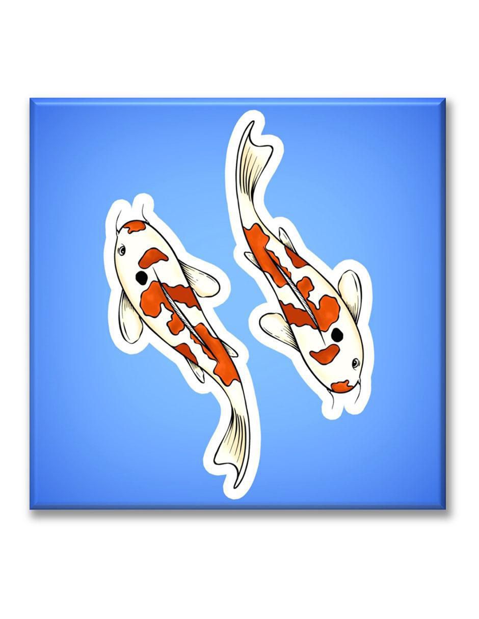 Cuadro decorativo Stickers peces koi