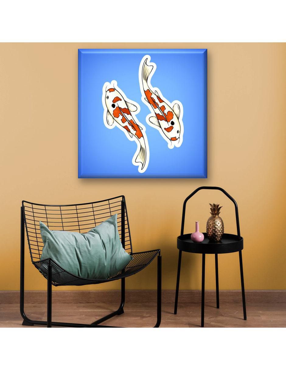 Cuadro decorativo Stickers peces koi 2