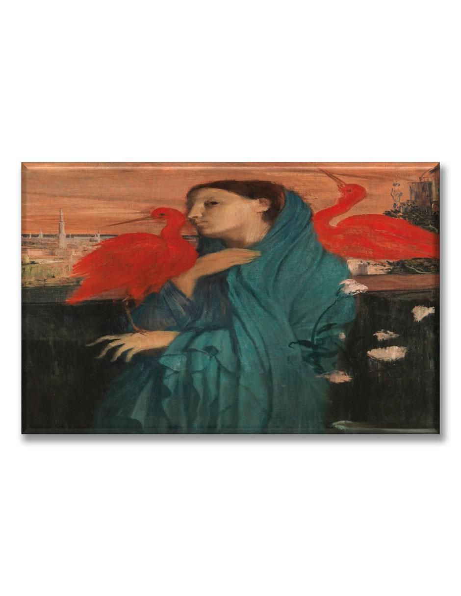 Cuadro decorativo Mujer joven con ibis Cuadro decorativo Mujer joven con ibis