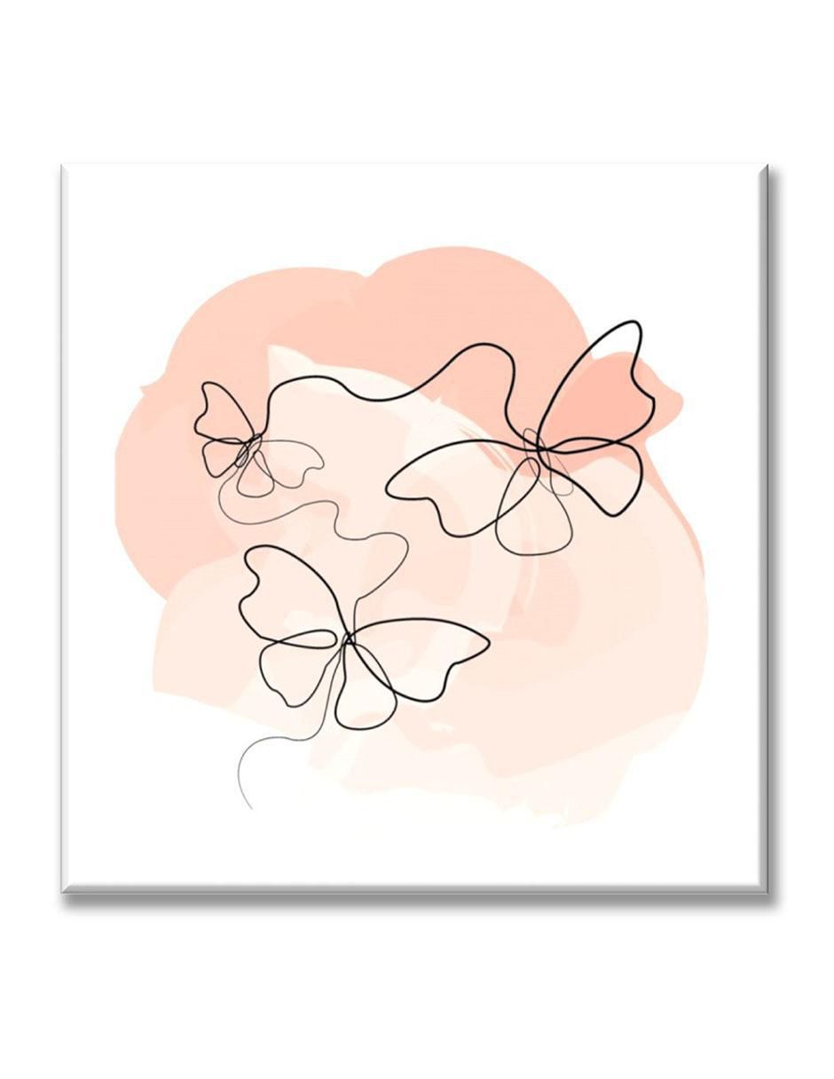 Cuadro decorativo Líneas mariposas