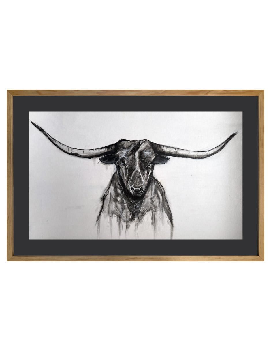 Pintura Horns técnica acrílico AnimalArt
