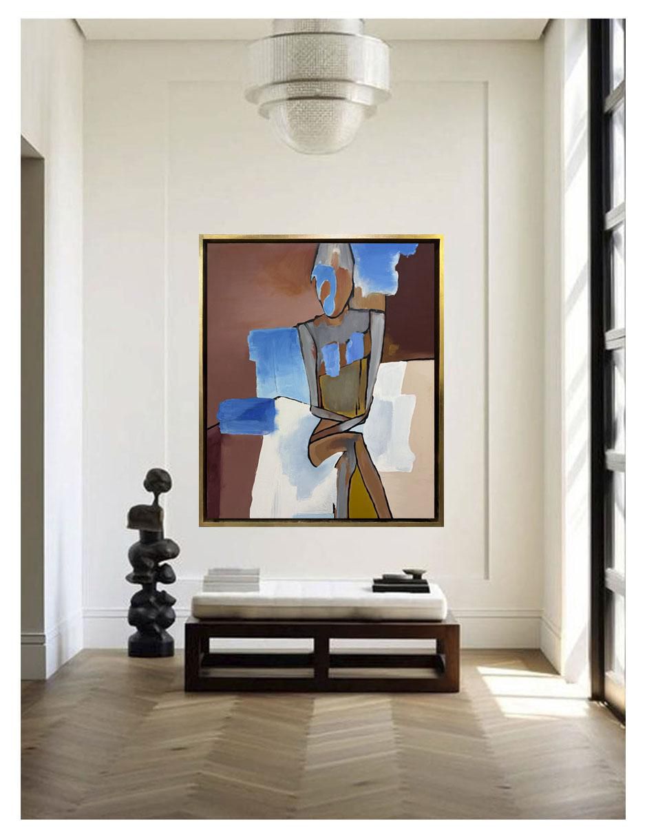 Pintura Intermitencia técnica acrílico Siluetas 3