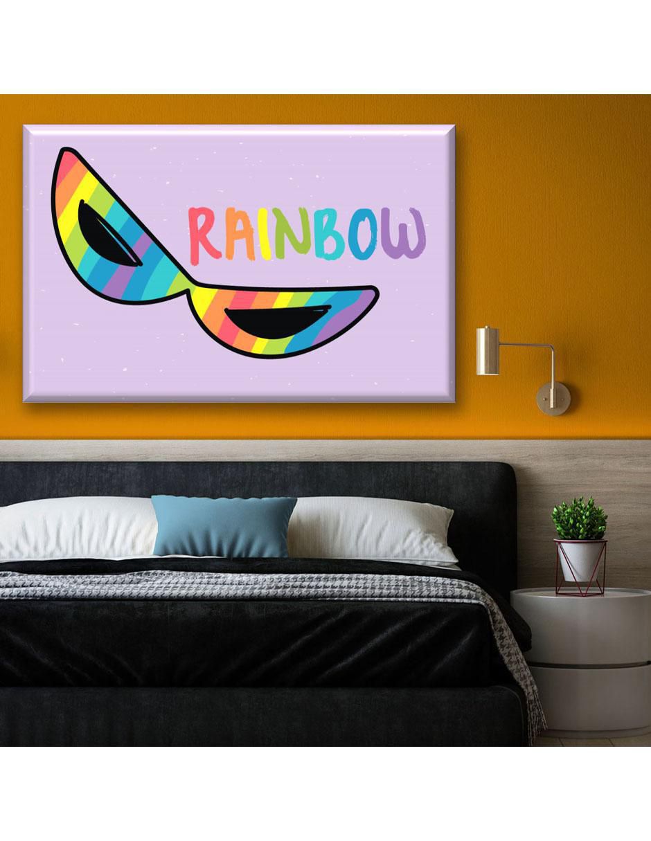 Cuadro decorativo Lentes arcoiris 2