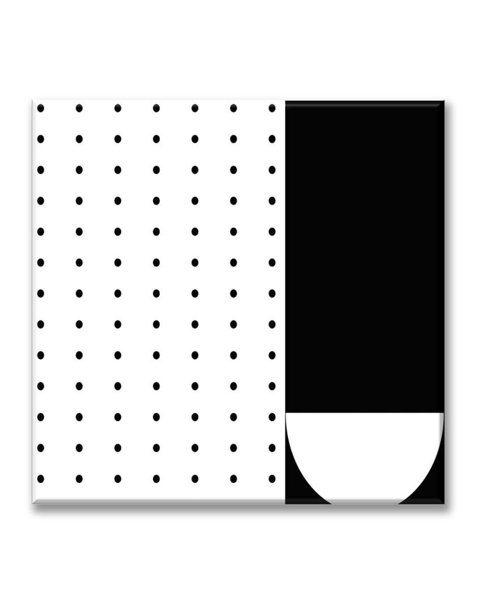 Cuadro decorativo Puntos blanco y negro Cuadro decorativo Puntos blanco y negro