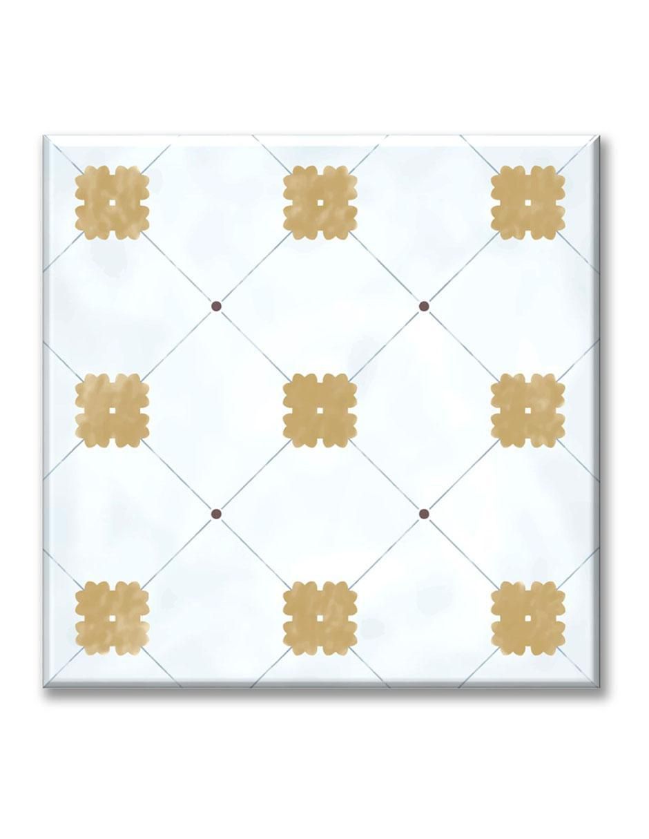 Cuadro decorativo Mosaico acqua con flores